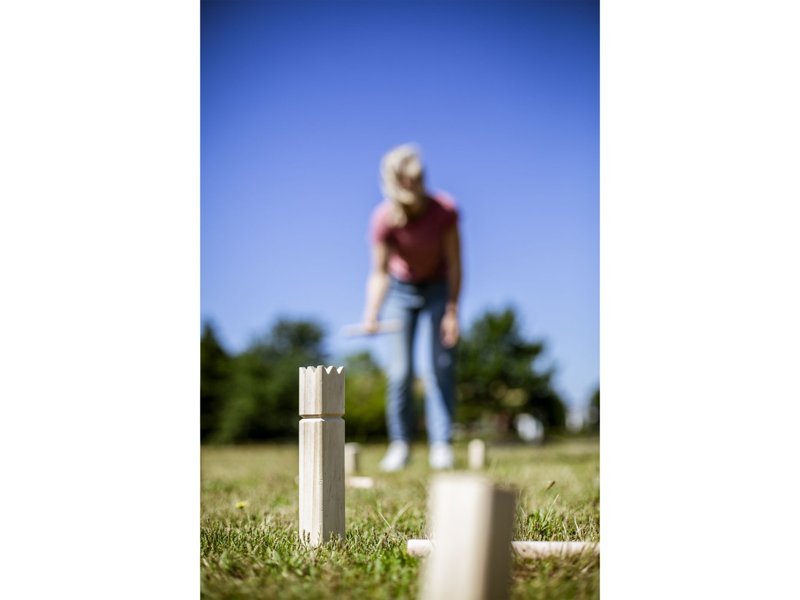 Kingdom Kubb Outdoor Game spel Kingdom Kubb Outdoor Game spel