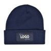 Fijngebreide RPET Muts met label voor opdruk