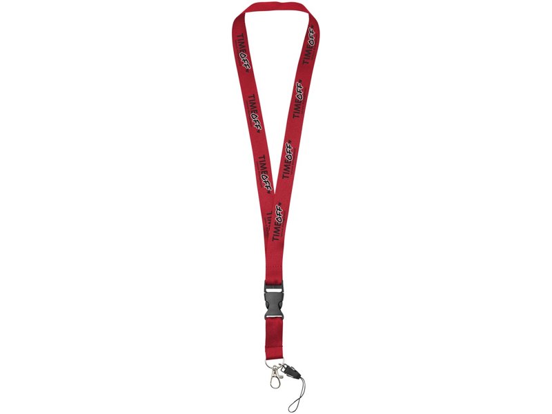 Sagan lanyard met afneembare gesp en telefoonhouder