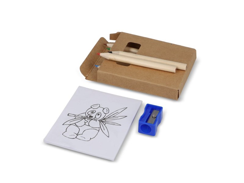 8-delige kleurset in kraft doosje 8-delige kleurset in kraft doosje