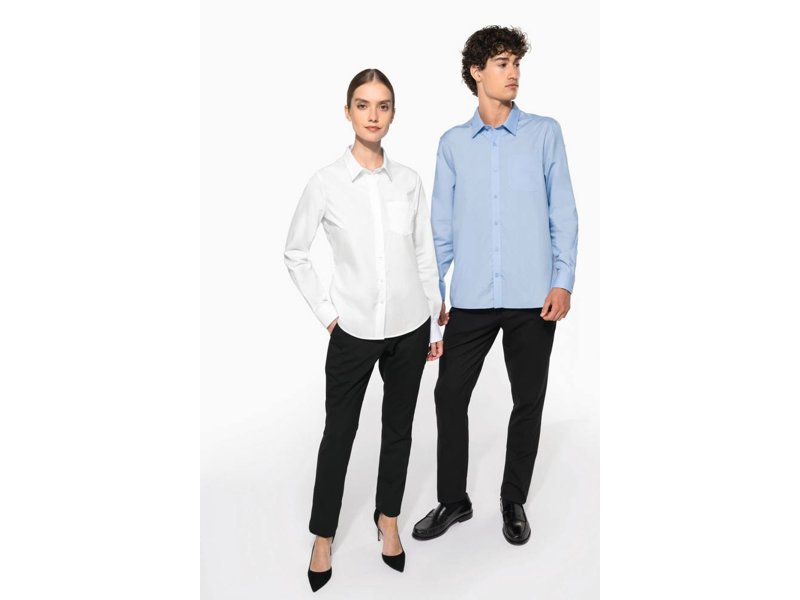Kariban Dames poplin blouse lange mouwen