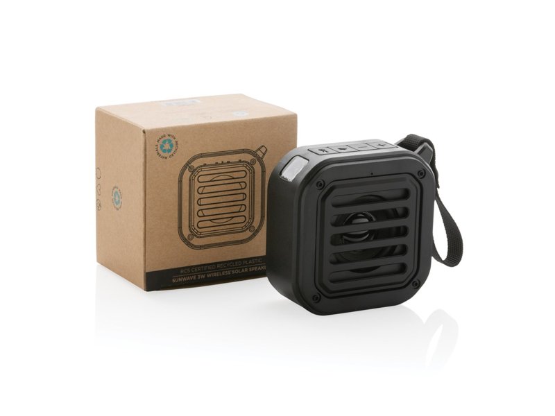 3W RCS gerecycled plastic draadloze Sunwave solar speaker 3W RCS gerecycled plastic draadloze Sunwave solar speaker