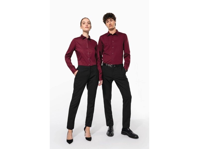 Kariban Dames stretch blouse lange mouwen Kariban Dames stretch blouse lange mouwen