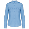 Kariban Damespilootoverhemd lange mouwen