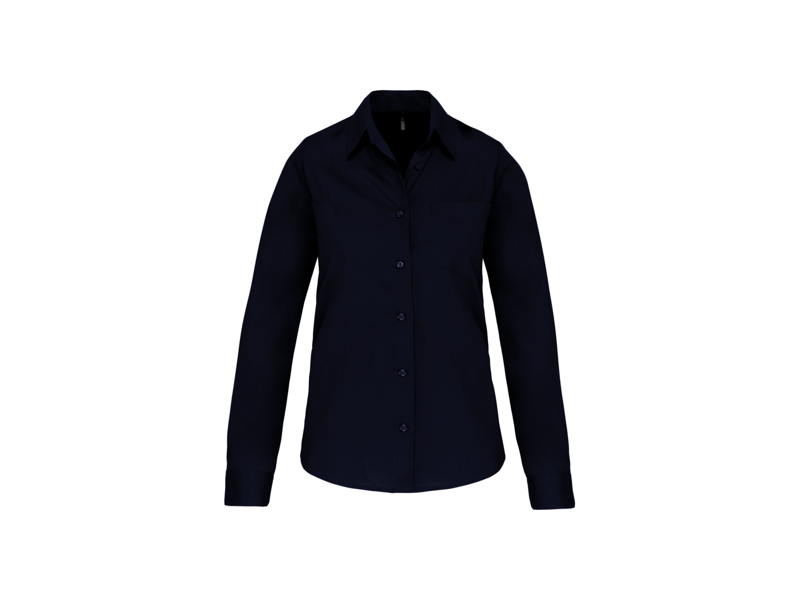 Kariban Dames poplin blouse lange mouwen