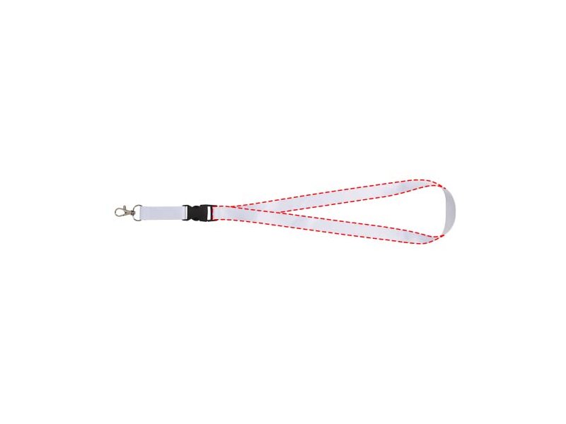 Bucks gerecyclede PET lanyard - dubbelzijdige sublimatie
