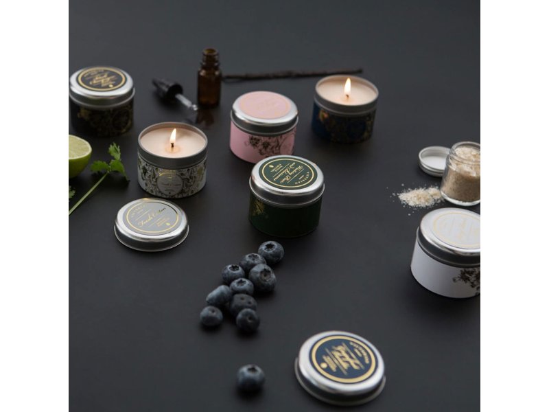 Victorian Sense Tinbox Black Jasmine geurkaars