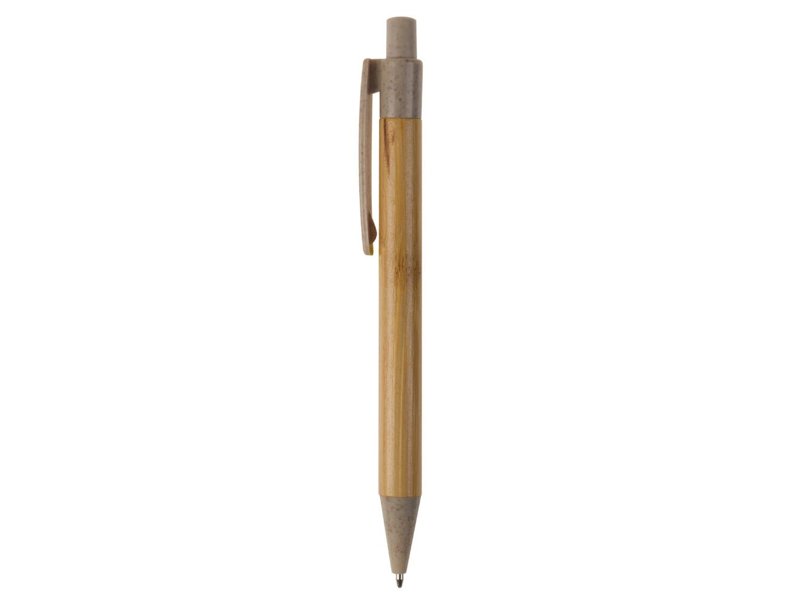 Ball pen bamboe met tarwestro
