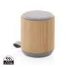 Bamboe en fabric 3W draadloze speaker Bamboe en fabric 3W draadloze speaker