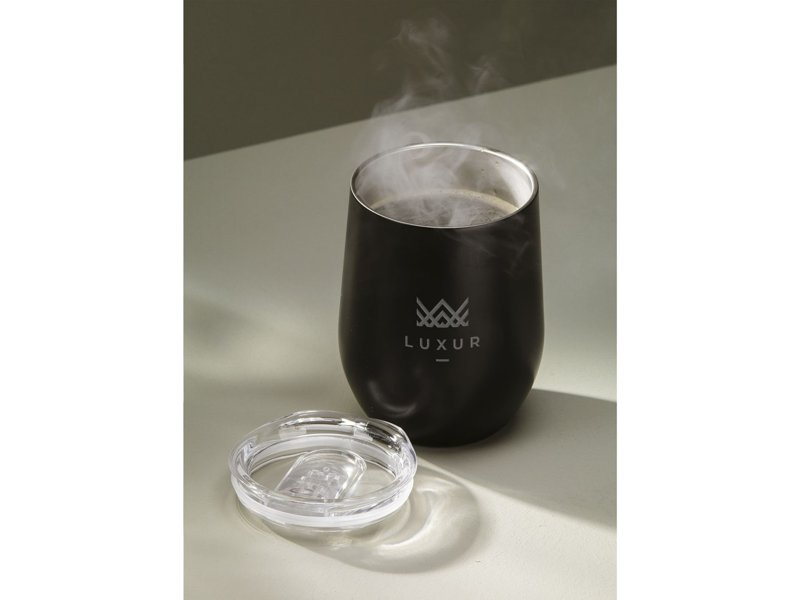 Huevo RCS Recycled Steel Cup 350 ml thermobeker Huevo RCS Recycled Steel Cup 350 ml thermobeker