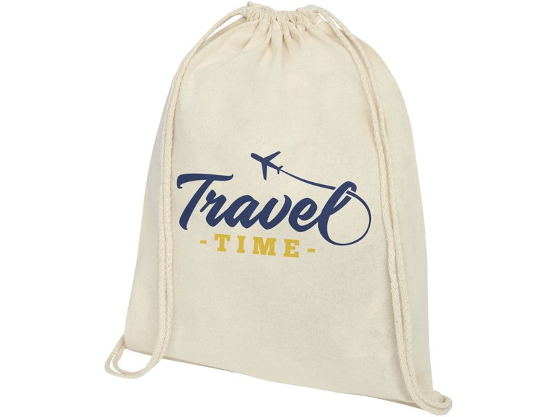 Oregon 140 g/m² katoenen rugzak met trekkoordsluiting 5L