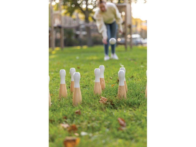 Houten skittles set Houten skittles set