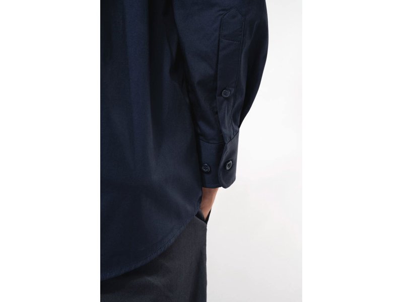 Kariban Herenoverhemd in popeline met lange mouwen