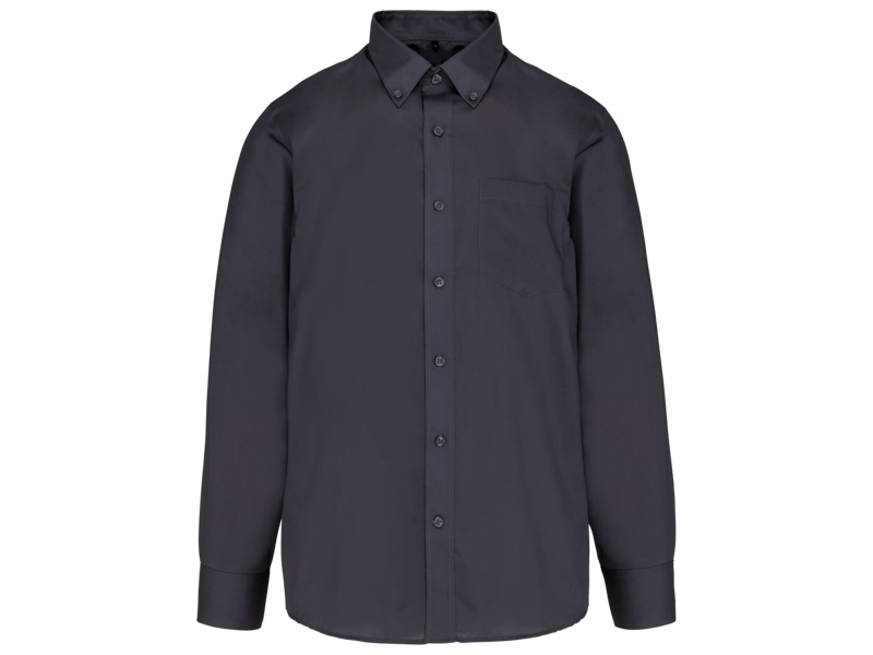 Kariban Heren non-iron overhemd lange mouwen