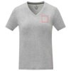 Somoto Dames T-shirt met V-hals en korte mouwen