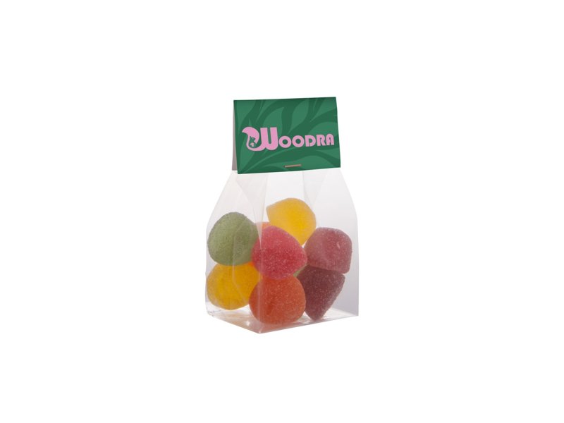 Blokzakje kopkaartje 100 gram snoep
