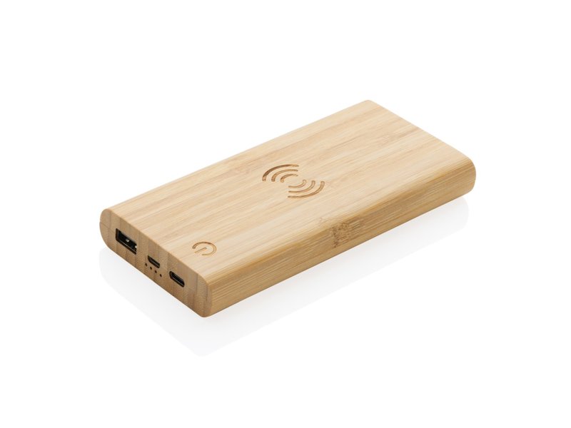 Bamboe 8.000 mAh 5W draadloze powerbank
