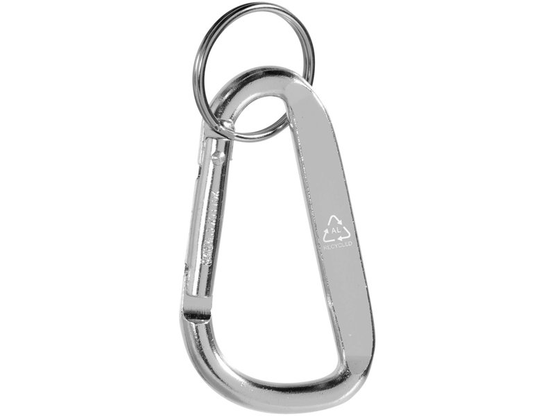 Timor sleutelhanger van gerecycled aluminium met karabijnhaak Timor sleutelhanger van gerecycled aluminium met karabijnhaak
