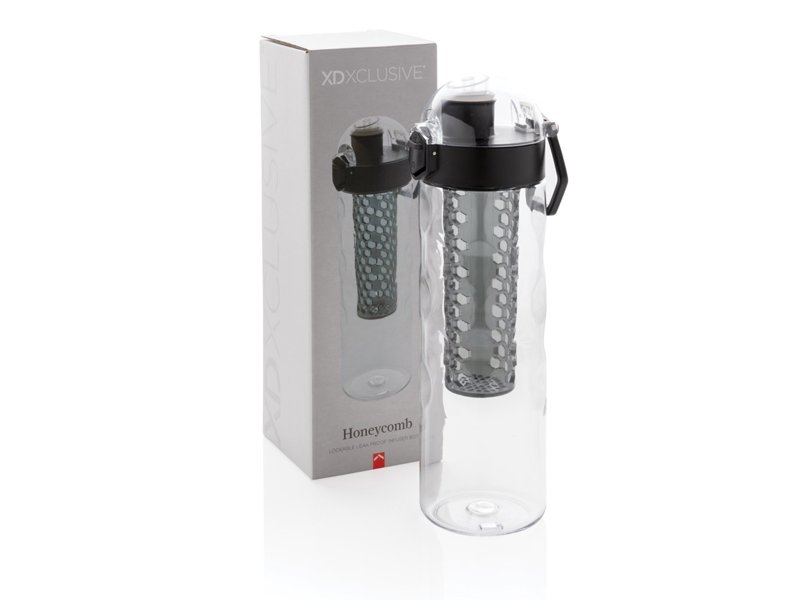 Honeycomb afsluitbare lekvrije waterfles met infuser Honeycomb afsluitbare lekvrije waterfles met infuser