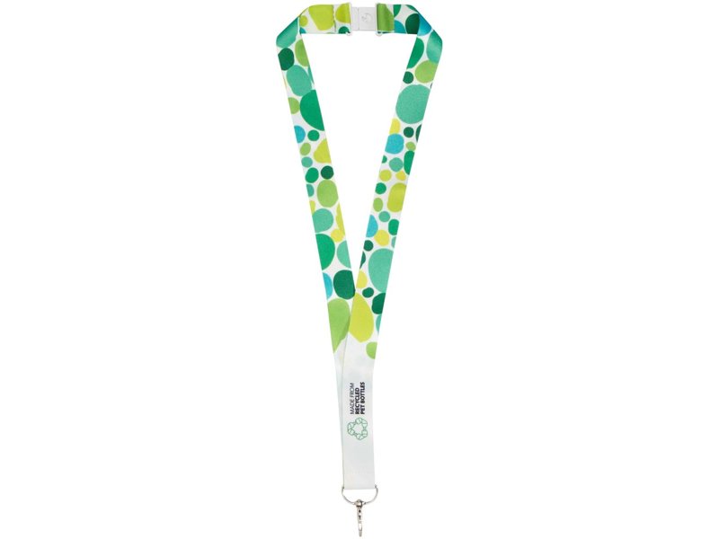 Addie gerecyclede PET lanyard - dubbelzijdige sublimatie