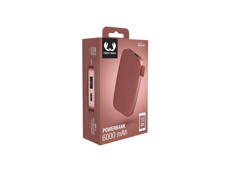 Fresh 'n Rebel Powerbank 6000 mAh USB-C Fresh 'n Rebel Powerbank 6000 mAh USB-C
