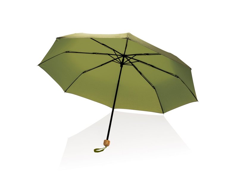 20.5" Impact AWARE™ RPET 190T pongee bamboe miniparaplu 20.5" Impact AWARE™ RPET 190T pongee bamboe miniparaplu