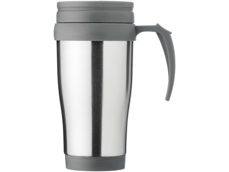 Handige thermosbeker met handvat, snel met eigen logo leverbaar Handige thermosbeker met handvat, snel met eigen logo leverbaar