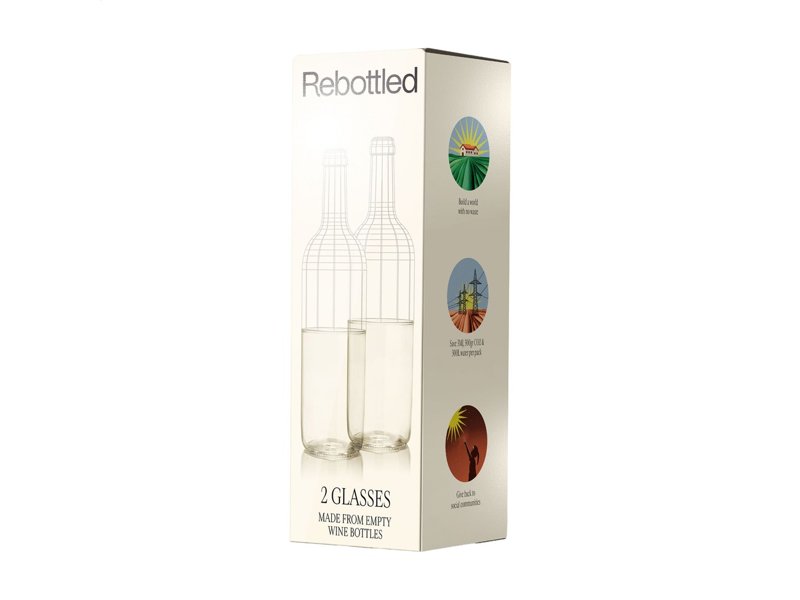 Rebottled® Tumbler 2-pack set glazen Rebottled® Tumbler 2-pack set glazen