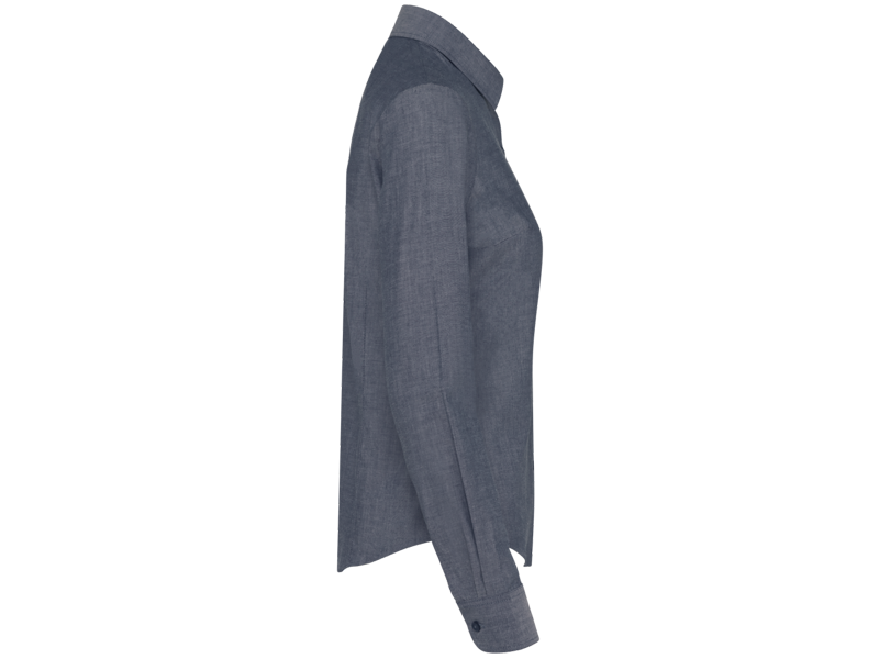 Kariban Dames oxford blouse lange mouwen Kariban Dames oxford blouse lange mouwen