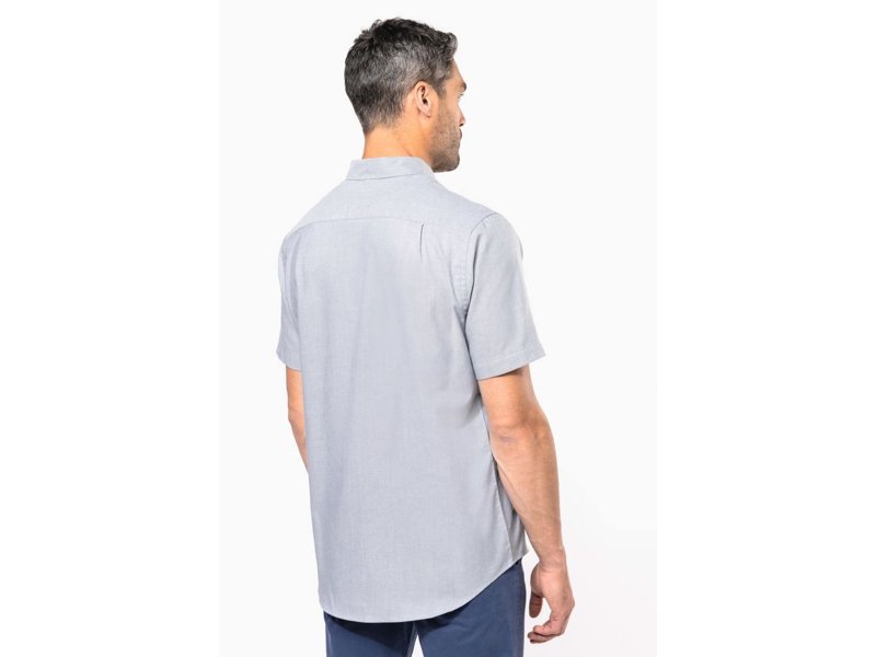 Kariban Heren oxford overhemd korte mouwen