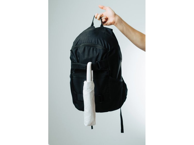 Yara 21" AWARE™ RPET paraplu in unikleur met karabijn hendel