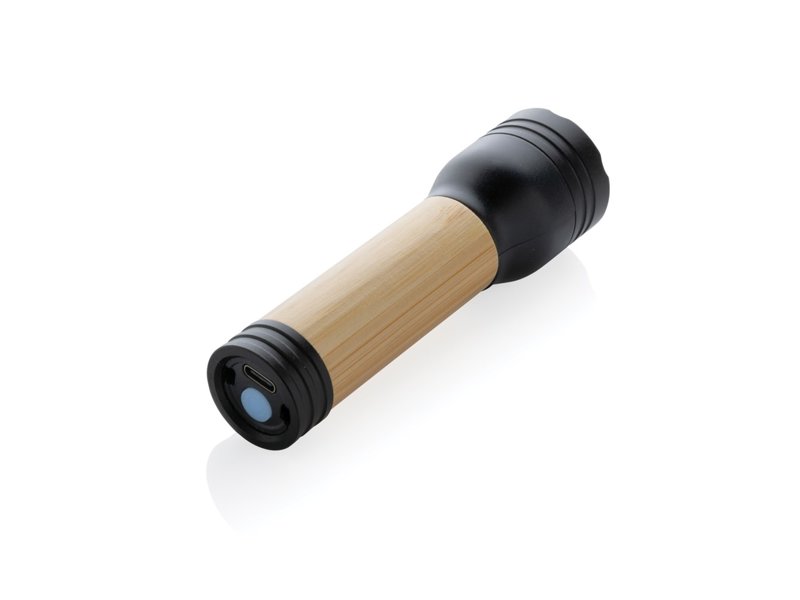 Lucid 1W RCS gerecycled plastic & bamboo zaklamp