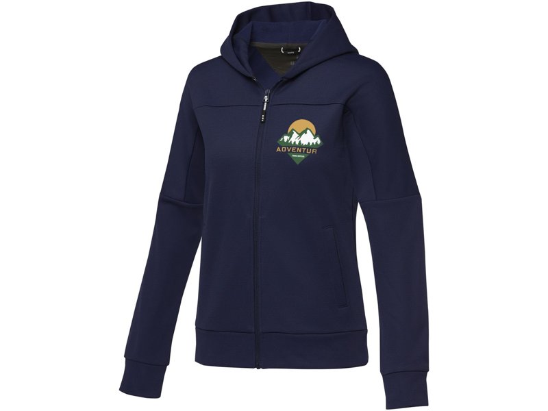 Nubia gebreid performance dames jack met volledige rits