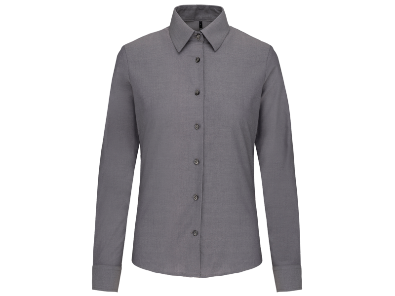 Kariban Dames oxford blouse lange mouwen Kariban Dames oxford blouse lange mouwen