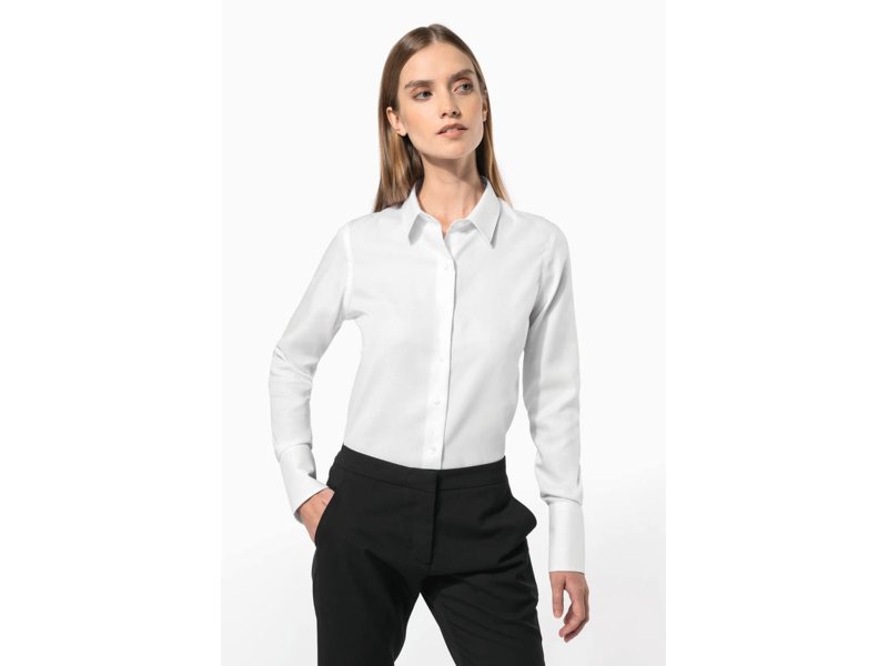 Kariban Dames non-iron blouse lange mouwen Kariban Dames non-iron blouse lange mouwen