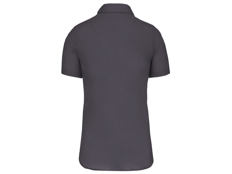 Kariban Dames Poplin Blouse Korte Mouwen