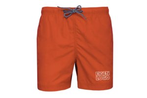 Oranje zwembroeken met logo