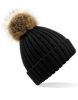 Beechfield - Faux Fur Pop Pom Chunky Beanie Beechfield - Faux Fur Pop Pom Chunky Beanie