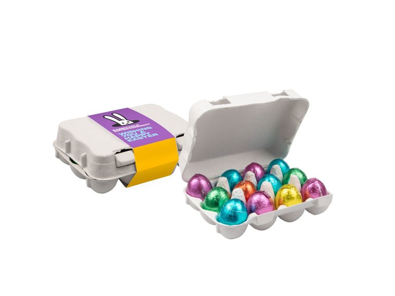 Doosje chocolade Paaseitjes 12 stuks