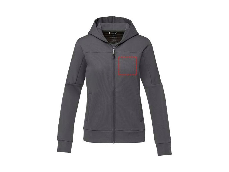 Nubia gebreid performance dames jack met volledige rits