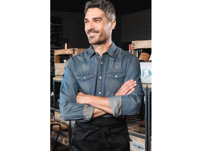 Kariban Heren denim overhemd lange mouwen Kariban Heren denim overhemd lange mouwen