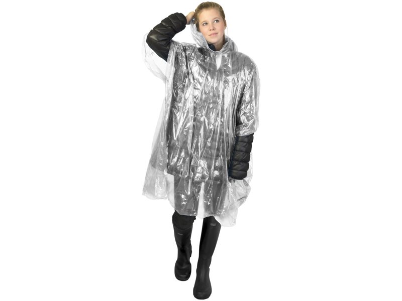 Ontdek de Mayan wegwerp poncho, gemaakt van gerecycled plastic | Totziens Promotions