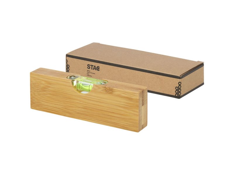 Flush waterpas van bamboe met flesopener Flush waterpas van bamboe met flesopener