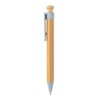 Bamboe pen met tarwestro clip Bamboe pen met tarwestro clip