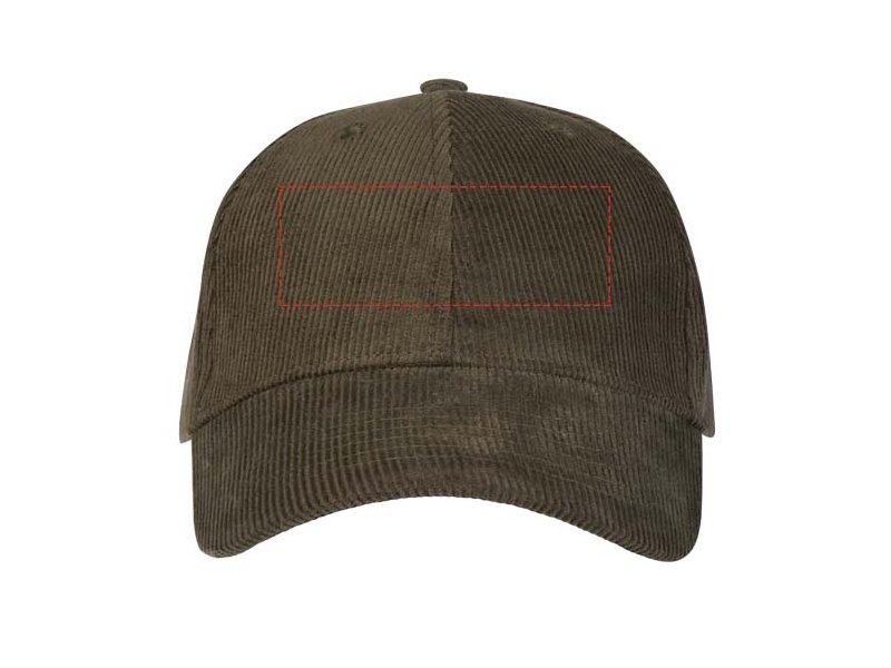 Hutton 6 panel cap van gerecycled corduroy Hutton 6 panel cap van gerecycled corduroy