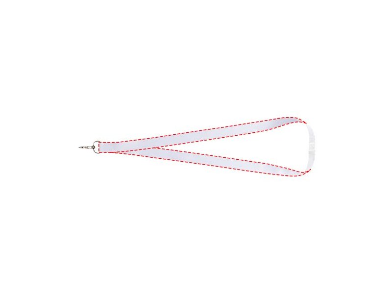 Addie gerecyclede PET lanyard - dubbelzijdige sublimatie