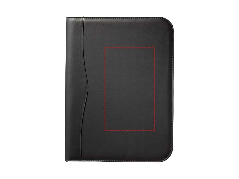 Ebony A4 portfolio met ritssluiting