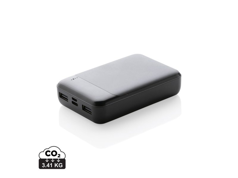 RCS standaard recycled plastic 10.000 mAh powerbank RCS standaard recycled plastic 10.000 mAh powerbank
