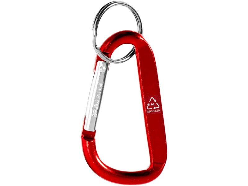 Timor sleutelhanger van gerecycled aluminium met karabijnhaak Timor sleutelhanger van gerecycled aluminium met karabijnhaak
