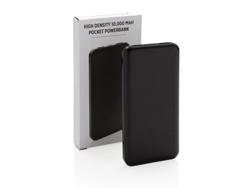 High density 10.000 mAh zakformaat powerbank